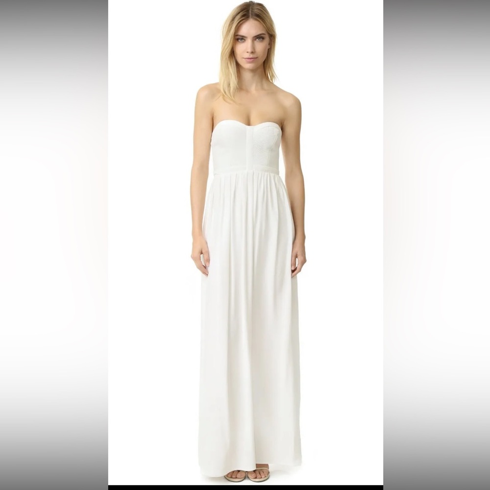 Ivory Parker strapless maxi dress